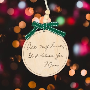 Custom Handwriting Ornament | The Loved One Lettering Project