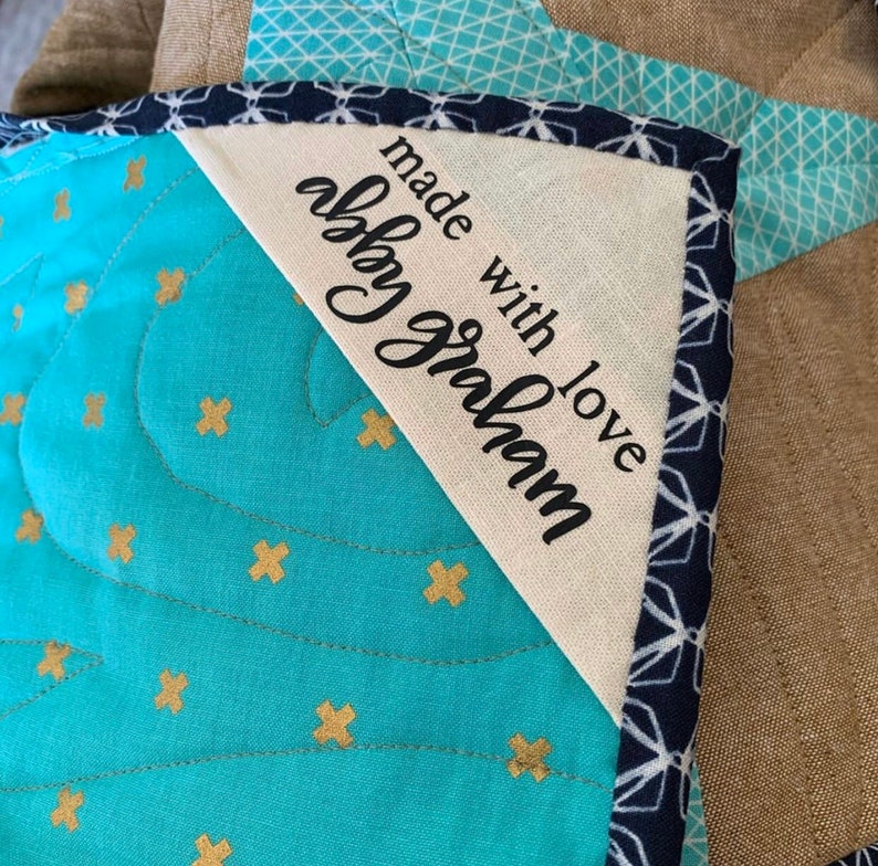 Custom Quilt Labels One Dozen Handmade Quilt Labels Etsy