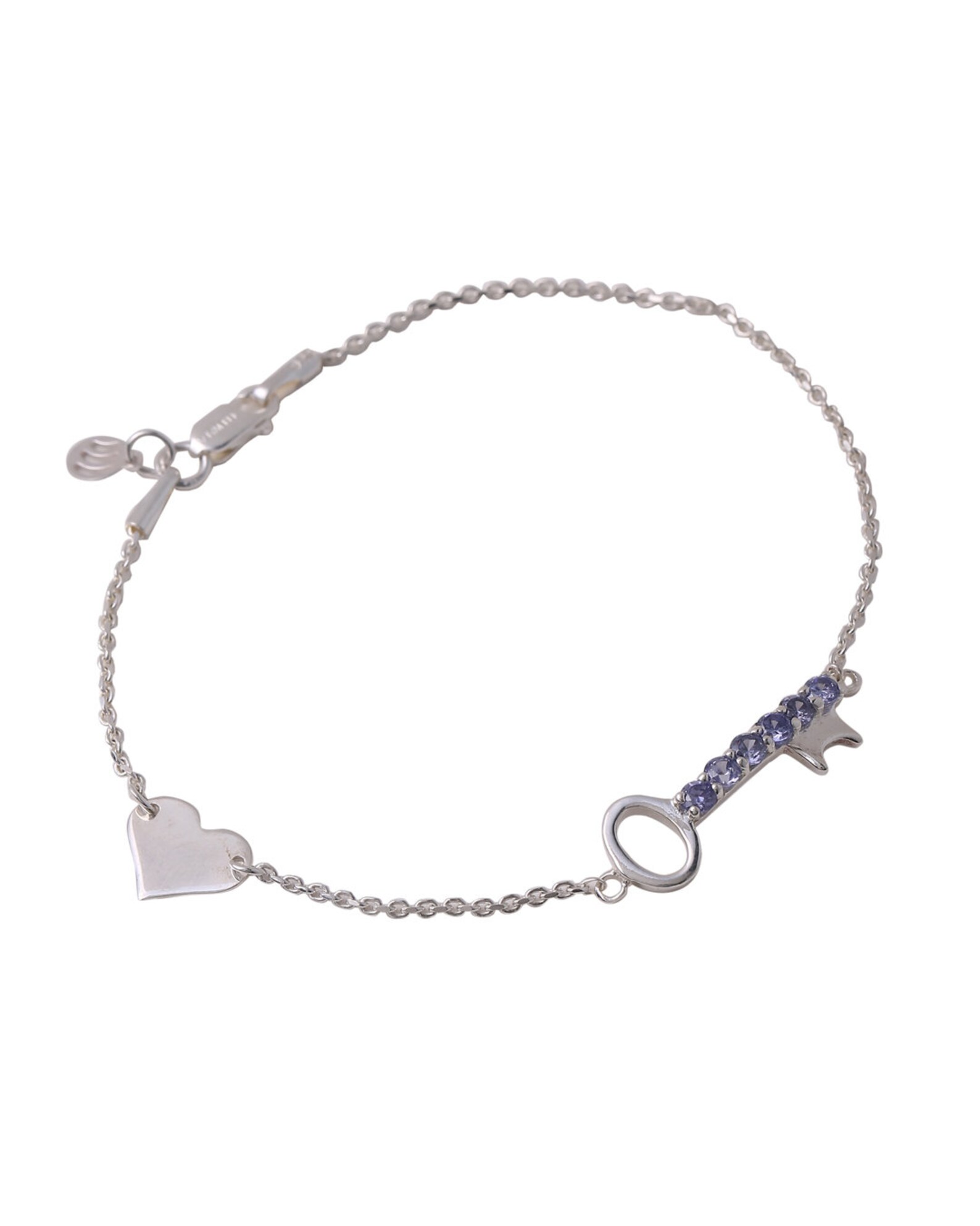 925 Sterling Silver CZ Hand Bracelet Oxidised Sterling Etsy