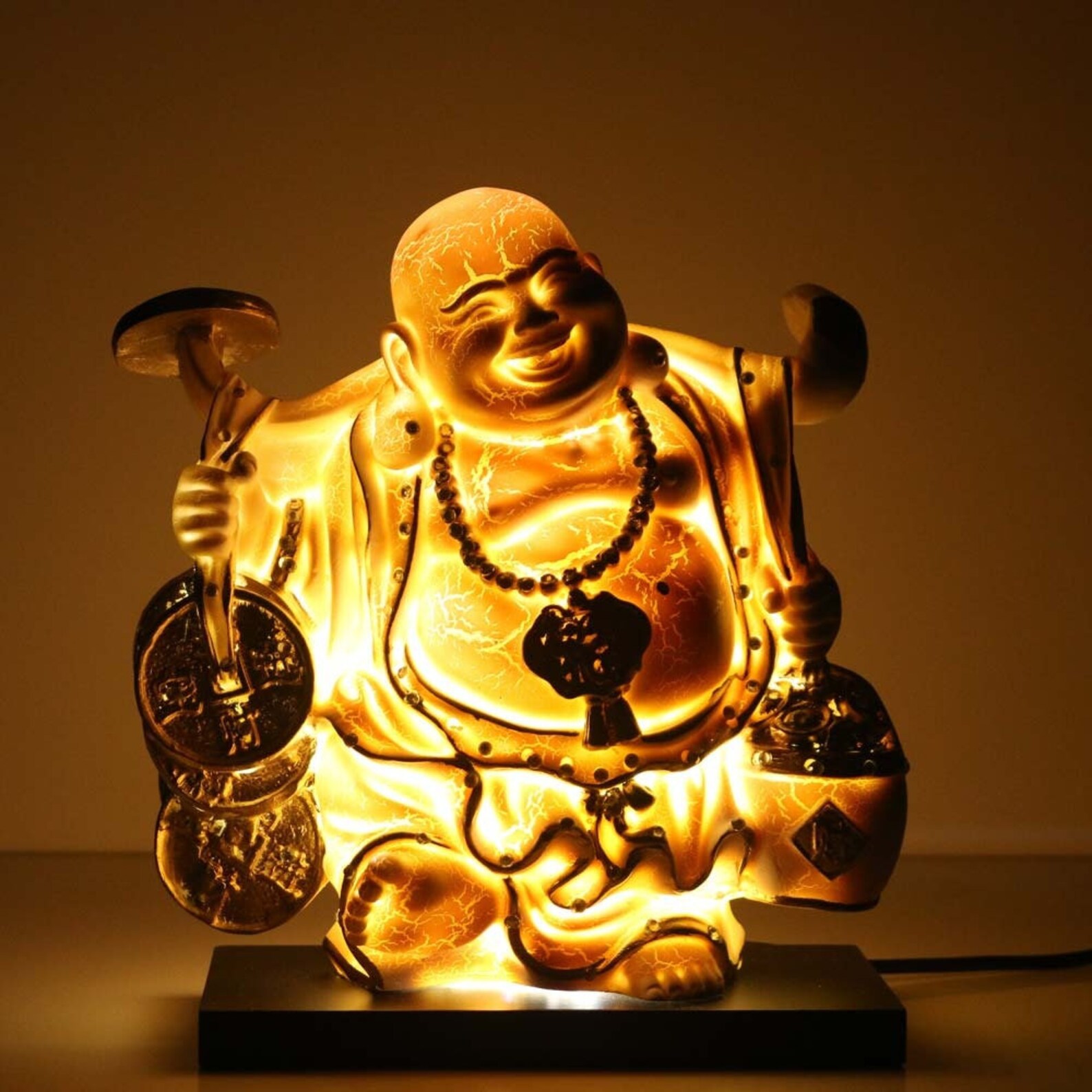 Handmade Buddha Statue Led Lamp for Table Decor Vintage Etsy