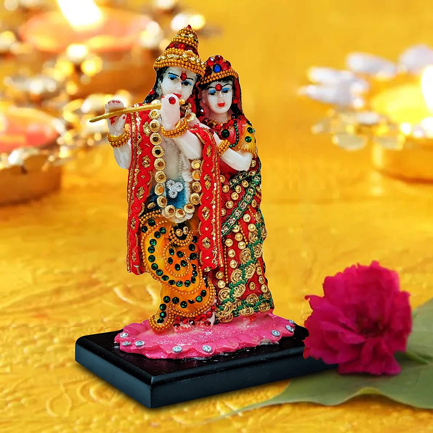 Lord Radha Krishna Murti Statue Idol Showpiece Gift Etsy