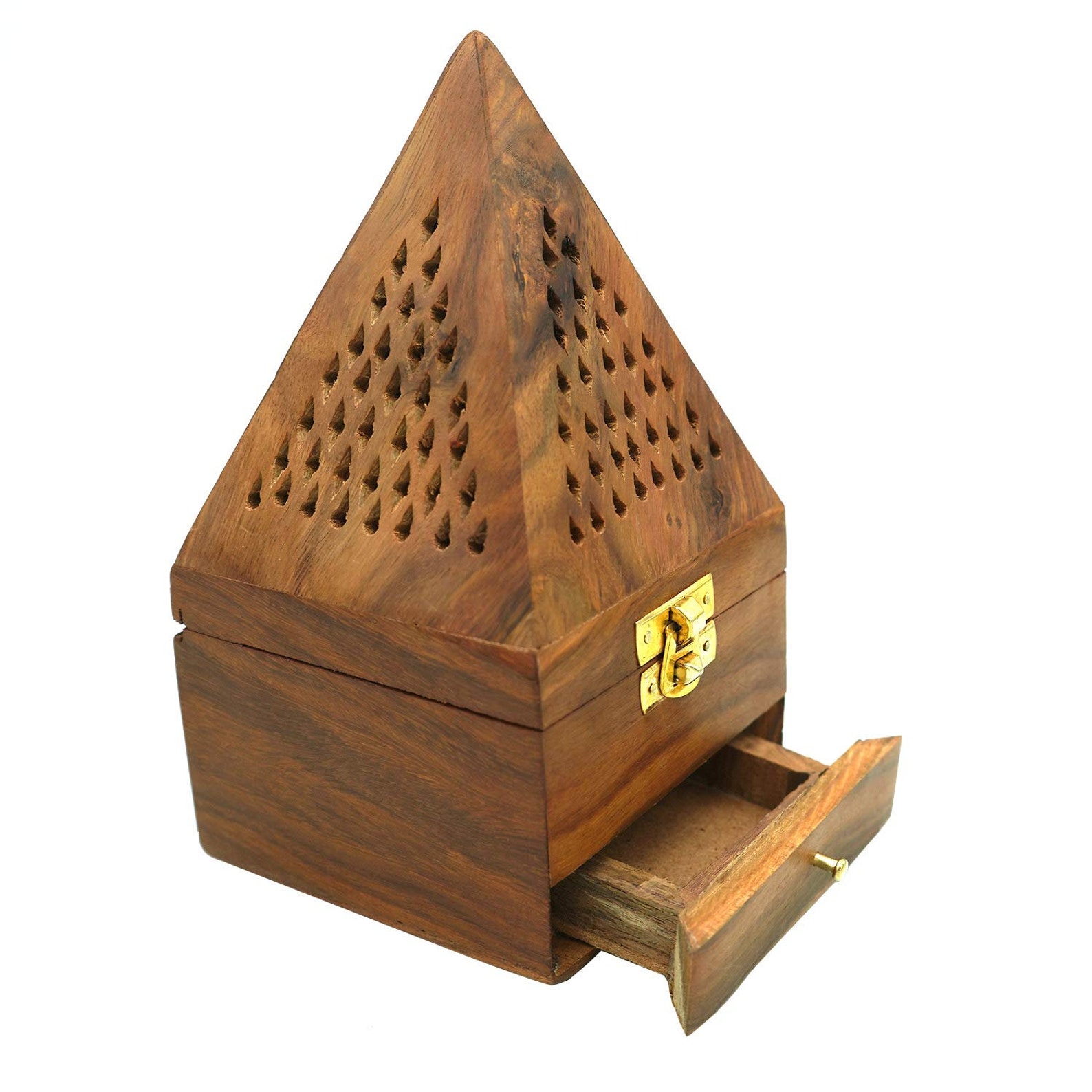 Handmade Sheesham Wooden Incense Box Holder/Dhoop Stand Ash Etsy