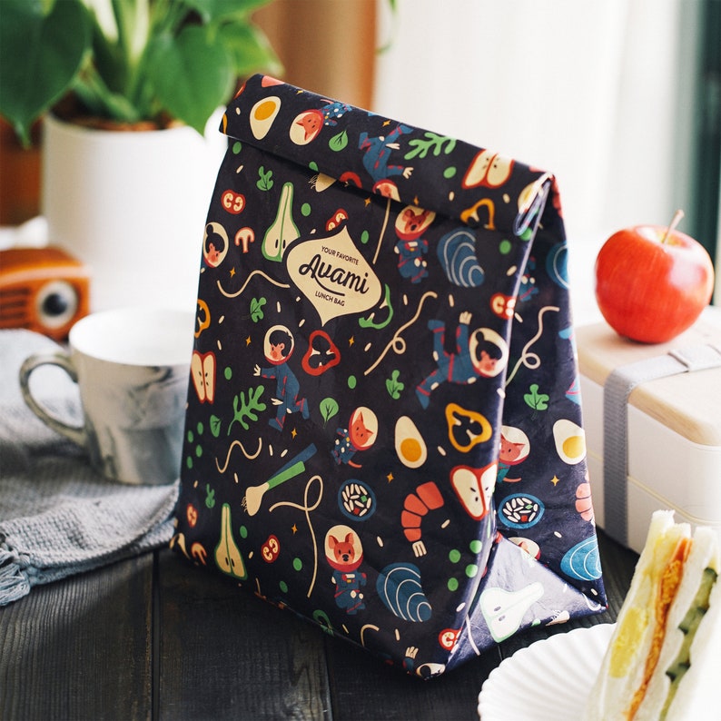 reusable paper lunch bag