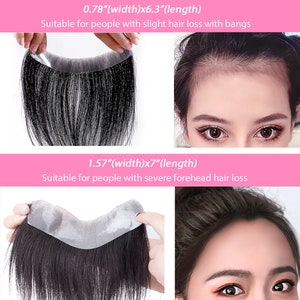 Frontal Hairpiece for Women Baby Hair Natural Black Hair Extension ...