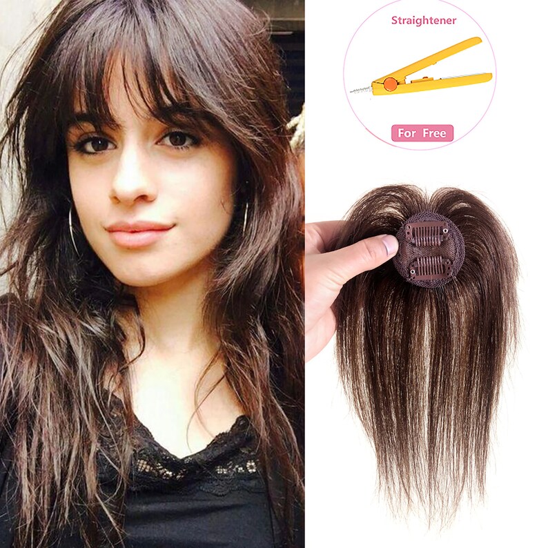 Meiverah Clip in Bangs Human Hair 3D Clip on Air Fringe Etsy Canada