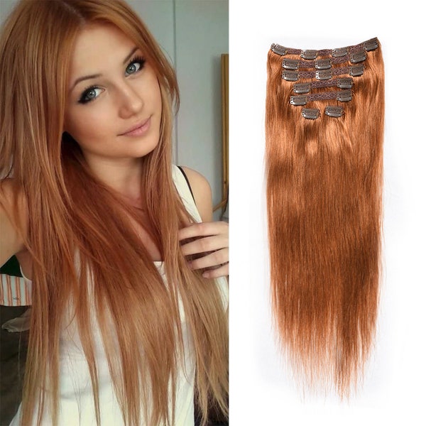Red Hair Extensions Etsy