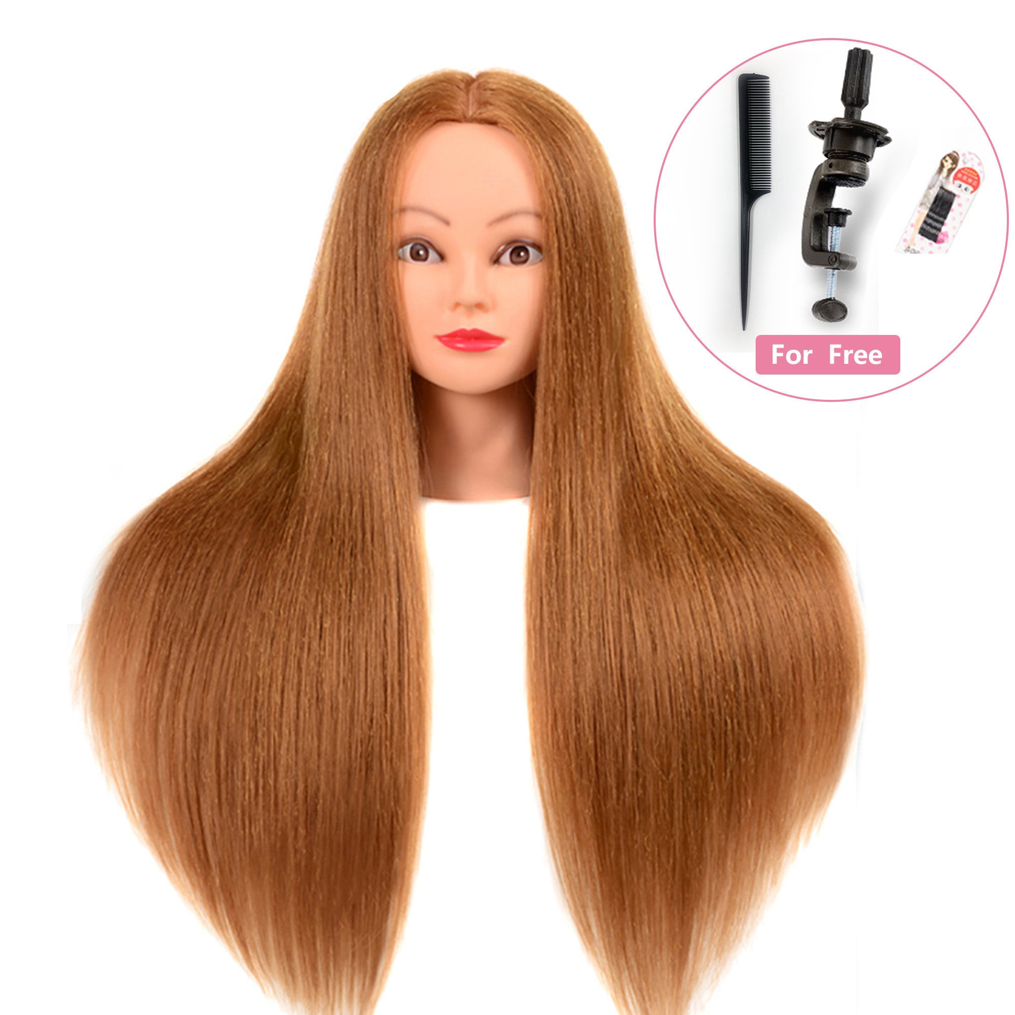 Cosmetology Mannequin Head With 100% Human Hair 18inch Hairdresser