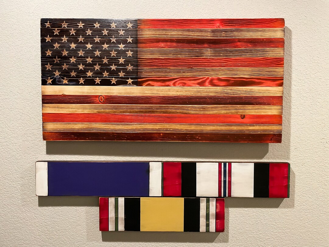 Handmade Wooden Military Campaign Ribbon, Commemorative Gift - Etsy