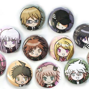Danganronpa Character Buttons