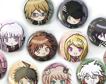Danganronpa Character Buttons