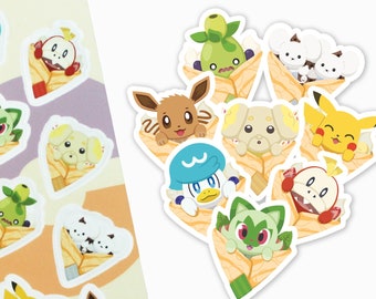 Poke Scarlet Violet Crepe Sticker Set