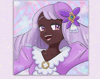 Poke Legends Jacinthe Square 8.5 Inch Art Print