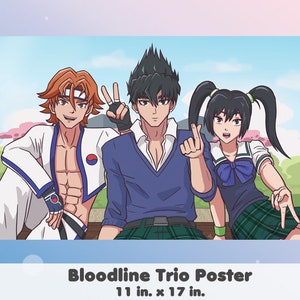 Tekken Bloodline Jin, Xiaoyu, Hwoarang Poster