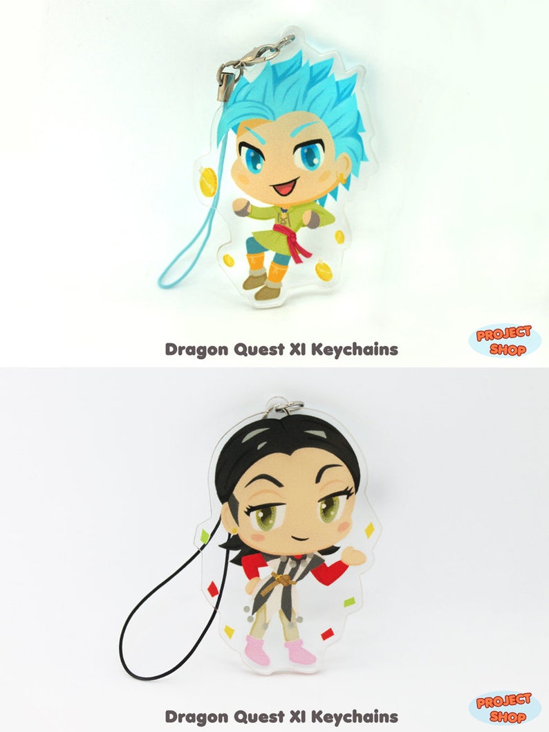 Dragon Quest XI Character Acrylic Charm Keychains Etsy