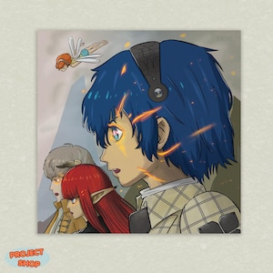 Metaphor Characters Square 8.5 Inch Video Game Art Print