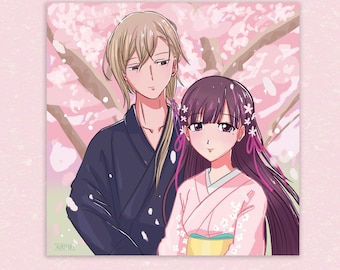 MHM Kiyoka & Miyo Square 8.5 Inch Art Print