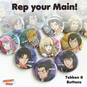 Tekken 8 Main Character Fighter Buttons