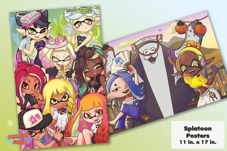 Splatoon Games Characters 11x17 Inch Art Posters - Etsy Canada