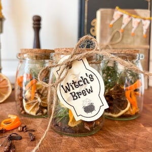 Witch&#39;s Brew Simmer Pot All Natural Herbs and Spices, Halloween Potion, Handmade Simmering Potpourri, Fall Scents, Housewarming Hostess Gift
