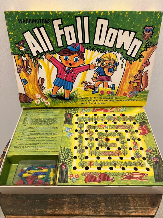 Retro Waddingtons All Fall Down Game Vintage Children s Toys Nostalgic 1970 s Board Game Collector s Item Old Fashioned Toy Gift Etsy UK