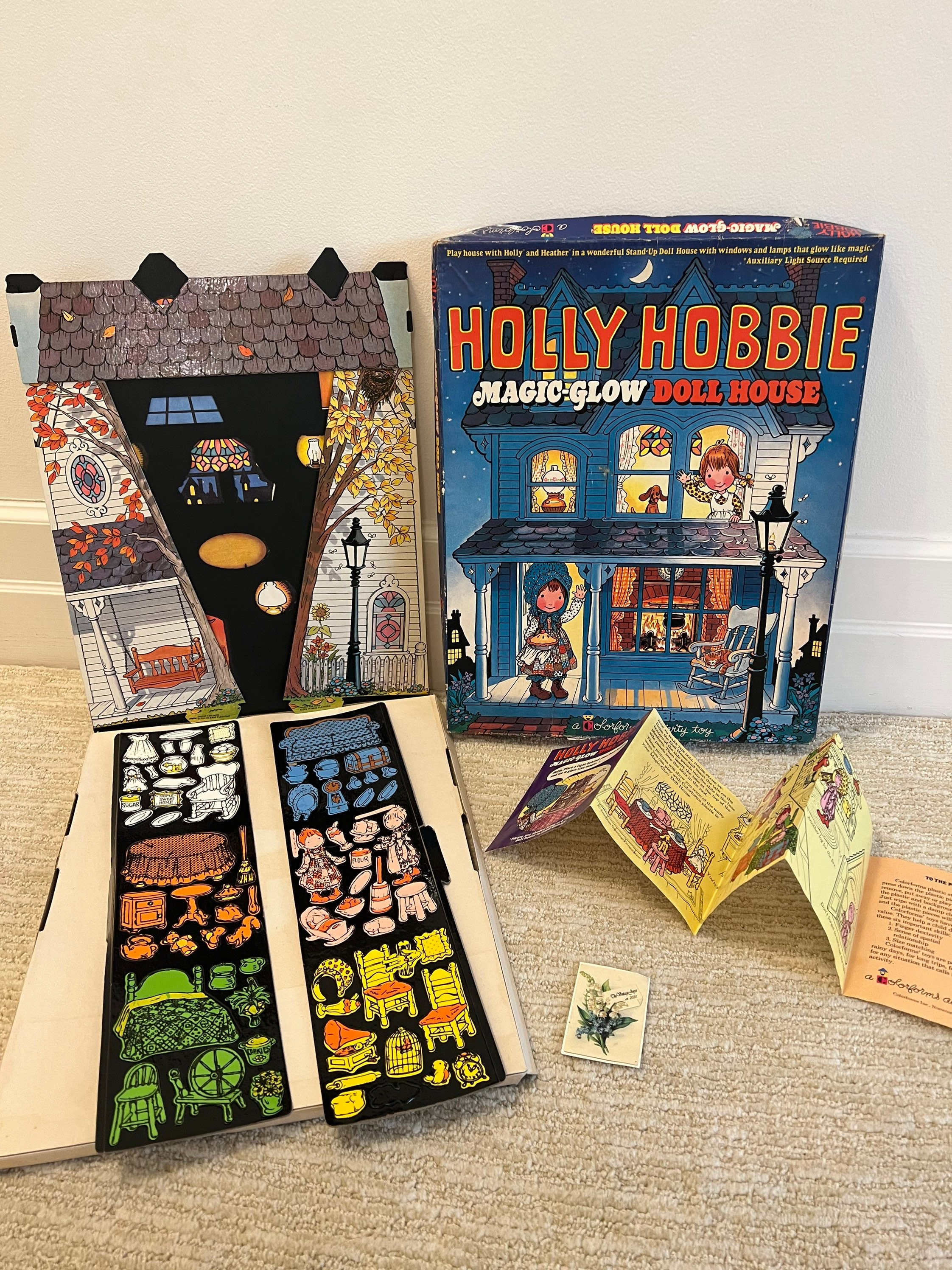 Holly Hobbie Magic Glow Doll House Colorforms Vintage Play Set - Etsy