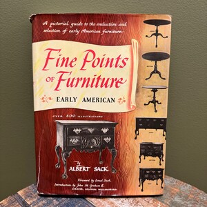 Fine Points of Furniture Hardcover-Buch, Early American Furniture Encyclopedia, von Albert Sack, Guide to Antique Furniture, Vintage Home