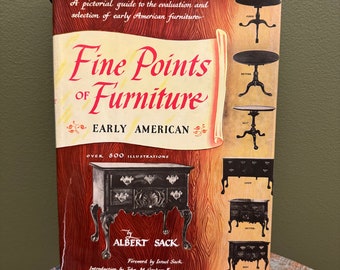 Fine Points of Furniture Hardcover-Buch, Early American Furniture Encyclopedia, von Albert Sack, Guide to Antique Furniture, Vintage Home