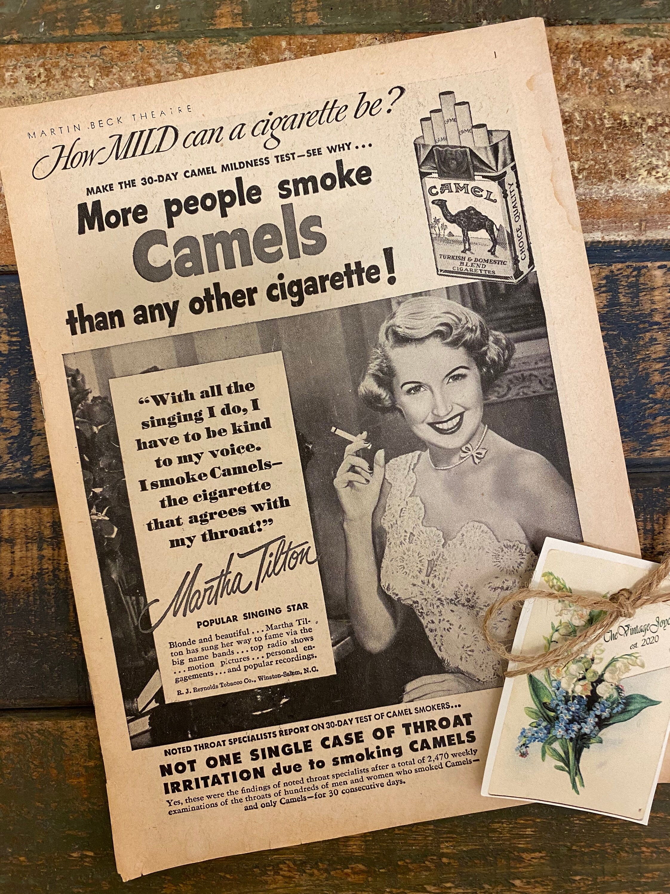 beck tobacco Vintage 1950's Martin Beck Theatre Ad Booklet, Vintage Camel Cigarette Ad, Lucky Stripe Ad, Bergdorf Goodman Ad, Dewar's White Label Ad beck tobacco Vintage 1950's Martin Beck Theatre Ad Booklet, Vintage Camel Cigarette Ad, Lucky Stripe Ad, Bergdorf Goodman Ad, Dewar's White Label Ad