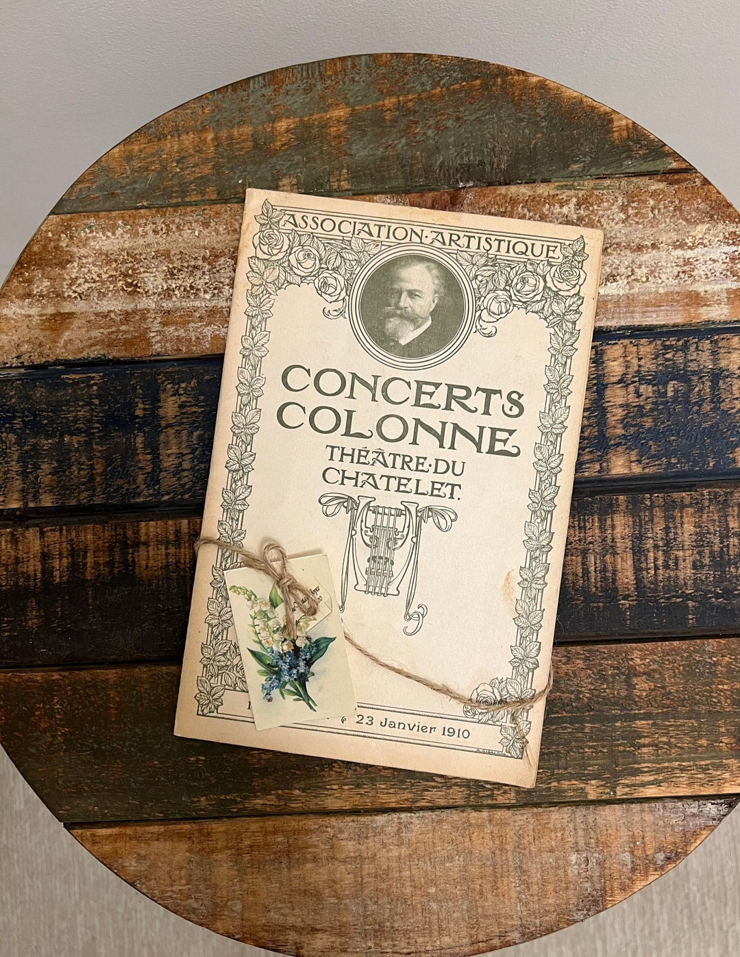 Antique Old French Theater Program, Concerts Colonne Theatre Du ...