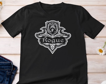 D&D Rogue Class Shirt with Fancy Emblem