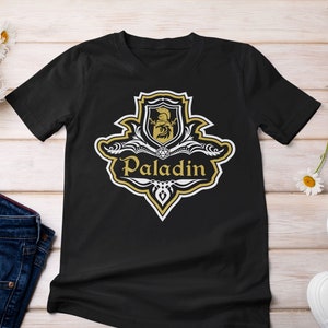 DND Paladin Shirt with Fancy D&D Class Emblem