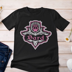 Chemise classe Bard D&D avec emblème fantaisie