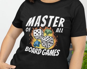 Board Gamer Shirt | Master of All Board Games Unisex T-shirt