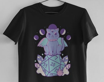 DnD Cat Shirt | D&D TShirt Cats | Dungeons and Dragons T-shirt Kids Adults