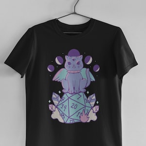 DnD Cat Shirt | D&D TShirt Cats | Dungeons and Dragons T-shirt Kids Adults
