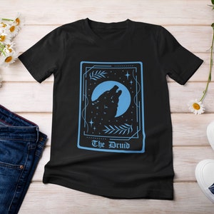 D&D Druid Shirt Tarot Card | Dungeons and Dragons Unisex T-Shirt