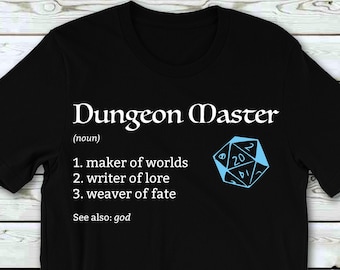 Dungeon Master Shirt - Etsy