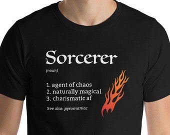 Dnd Sorcerer T Shirt Etsy