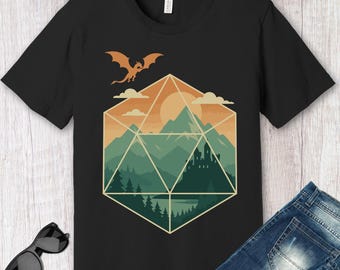 Koszulka D20 Mountain Landscape