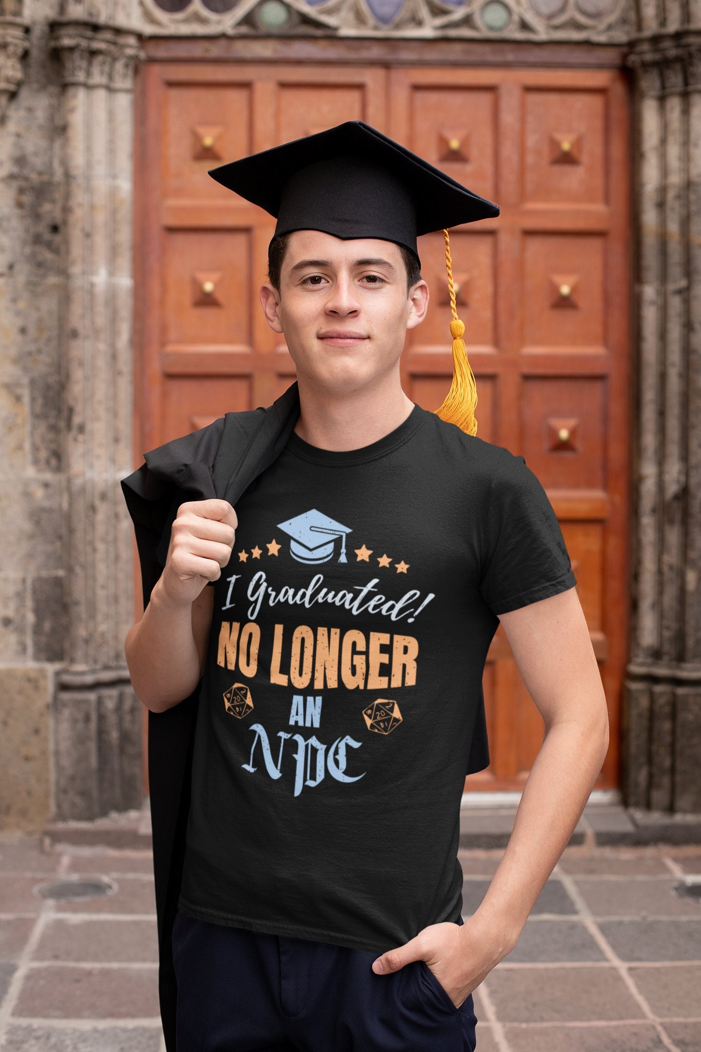 Dnd Graduation Dnd Graduation Shirt, No Longer an NPC, Dungeons and Dragons Graduate ...