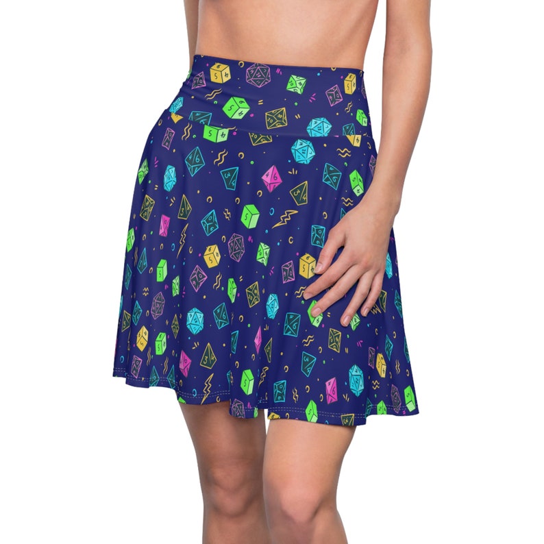 DnD Skater Skirt with Dice Pattern | Dungeons and Dragons Skirt image 6