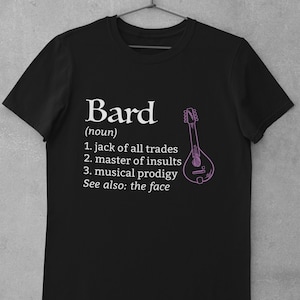 Chemise Barde D&D | Définition de la classe T-shirt unisexe