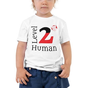 D&D Toddler Shirt Level 2 Human