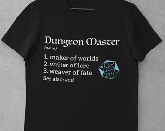 Dungeon Master Shirt Definition | DnD DM Gift Shirt