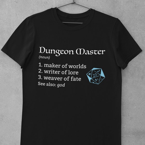 DnD DM Shirt | Dungeon Master Shirt Definition | Dungeon Master Gift | DnD DM Gift | Dungeons & Dragons Unisex T-Shirt