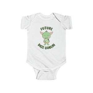 DnD Baby Bodysuit, Future Dice Goblin, Dungeons & Dragons Baby Clothes, DnD Baby Gift image 3