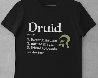 D&D Druid Shirt | Dungeons and Dragons Class Definition Unisex T-Shirt