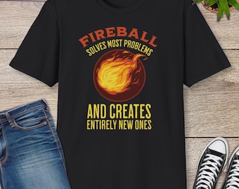 Fireball DND Shirt - Funny Dungeons and Dragons Wizard Spell Tee