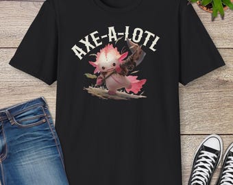 Axe-A-Lotl D&D Shirt | Funny DnD Shirt | Dungeons and Dragons T-shirt Kids Adults