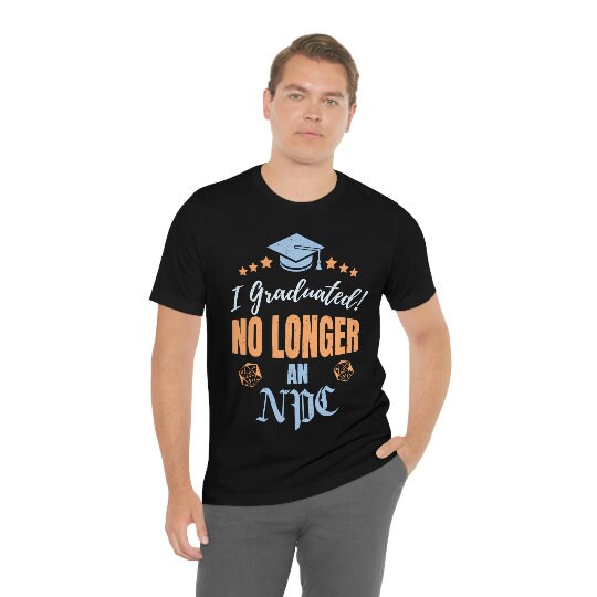 Dnd Graduation Dnd Graduation Shirt, No Longer an NPC, Dungeons and Dragons Graduate ...